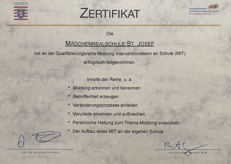Zertifikat 
